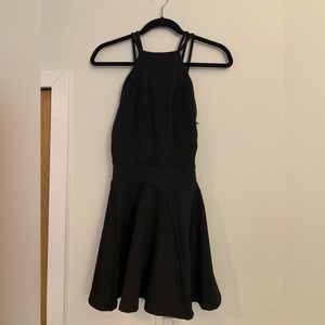 Nasty Gal Black Skater Style Dress